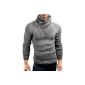 Grin & Bear slim fit Zipkragen sweater chunky knit cardigan Men, GEC564 ​​(Textiles)