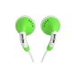 Maxell Budz Color Stereo Headset for MP3 Player Green (Electronics)