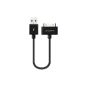 deleyCON 0.15m [Apple MFI certified] iPhone 30 pin to USB cable / sync cable / charging cable / data cable - black - USB to Dock Connector 30-pole - for Apple iPhone 4S / 4 / 3Gs / 3G, iPad 3/2/1 , iPod touch 4th generation to iPod to 3th generation (Personal Computers)