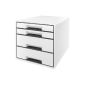 Leitz - 4 drawer filing Module - White / Black (Office Supplies)