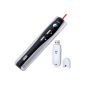 August LP104R Red Laser Pointer Wireless Multimedia Device / Wireless Presenter - Remote PowerPoint presentation with buttons Pages Up / Down - Scope 25m - 2 AAA Batteries Included (Electronics)