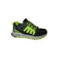 Sport shoes for men and women, black / neon green, Gr.  36-46 (Shoes)