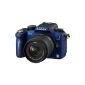 Panasonic Lumix DMC-G2KEG-A system camera (12 megapixels, Live View) Housing blue incl. Lumix G Vario lens (14-42 mm) (Electronics)