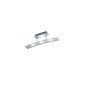 Trio lights LED ceiling lamp in chrome, glass white satin / clear 628910306 (household goods)