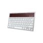 Logitech K760 Wireless Solar Keyboard for Apple iPad / iPhone and Mac White (German keyboard layout, QWERTY) (Personal Computers)