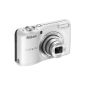 Nikon Coolpix L27 Digital Camera (16 Megapixel, 5x opt. Zoom, 6.9 cm (2.7 inch) LCD monitor) Kit incl. 4GB memory card and camera bag white (Electronics)