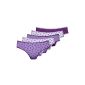 Ladies Slip Cotton Women Rio Slip Cotton colored purple or turquoise with pressure or college, or 1er 5-pack (Textiles)