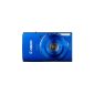 Canon IXUS 155 Digital Camera (20 Megapixel, 10x opt. Zoom, 6.8 cm (2.6 inch) LCD, HD-ready) Blue (Electronics)