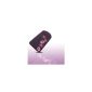 Mobile World Niefern phone pocket cloth bag in purple with pink flower for I Phone 4 (Electronics)