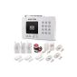 fitTek® Kit Wireless Home Alarm GSM SMS Call 99 Zones Theft Security Remote control