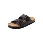 Men's Organic Mules Tieffußbettpantoletten sandals black (Textiles)