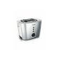 Philips HD2636 / 00 toaster stainless steel, 1000 W, with bun warmer, silver (household goods)