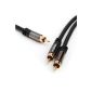 Direct Cable 1m 1 RCA to 2 RCA Y - Cable - PRO Series (Accessories)