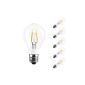 LE 4W E27 A60 LED lamps replace 40W incandescent lamp, 480lm, warm white, 2700K, 360 ° viewing angle, LED filament, LED string lights, LED bulbs, LED lamps, 5-pack