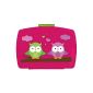 p: os 23061 - Premium lunchbox owl with use, approximately 16.5 x 12.5 x 6.5 cm (Home)