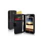 Yousave Accessories Leather Case + Screen Protector for Samsung Galaxy Note (Accessory)