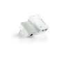 TP-Link TL-WPA4220KIT wireless powerline network adapter (WLAN Repeater, 500Mbit / s, 2-Port) set of 2, white (optional)