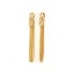 Retro Ladies Long chain earrings Fancy Dress Golden Tassel Earrings (jewelry)
