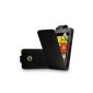Black leather case for NOKIA LUMIA 520 + 2 Screen Protector Films (Electronics)