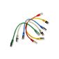 LAN / patch cable.  5-pack;  color mixed.  25cm short (Electronics)