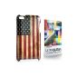 CASEiLIKE ® - United States of America USA Vintage Flag Hard Back Case Cover Protective Case for Apple 4G Touch / iPod Touch 4th Generation - - with 1pcs screen protector.  (Electronic devices)