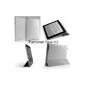 Invision sleeve for iPad 2/3/4 / mini (with hinged lid, made of PU leather with microfiber lining, automatic control of standby function of the device) gray iPad 2/3/4 (Electronics)