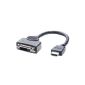 41227 Lindy HDMI Adapter Cable A Male / Female DVI-D 0.2m (Electronics)