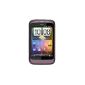 HTC Wildfire S Smartphone 8,13cm (3.2 inches) WVGA touchscreen, Android OS, 5.0 megapixel camera) purple (Electronics)