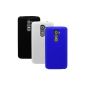 x3 PIECE Chic Cases for LG G2 - Ultra Slim in Opaque Black / White / Blue Prima Case (Electronics)