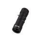 Hama monocular Optec 10x25 (10x magnification, 25mm objective lens diameter) with bag and strap, ultra-light (80 g), black (Accessories)