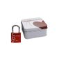 Love Lock red with individual one-sided engraving and gift box