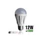 Starluxx 12W LED Light Bulb / Lamp / Power LED E27 230V 1,100 lumens in warm white (2700K) replaces 100W bulb, standard size A60, more than 80% power savings