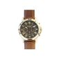 Fossil - FS4813 - Men's Watch - Quartz Analog - Luminous hands / Stopwatch - Brown Leather Strap (Watch)