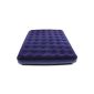 Double guest bed mattress with velvety Velourbeschichtung 154 cm in royal blue