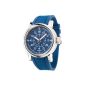 DETOMASO Gents Stainless steel case Silicone strap mineral glass FANO Classic blue / blue DT1041-A (clock)