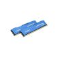 Fury HyperX RAM memory 8 GB DDR3 1866 MHz Non-ECC CL10 DIMM Kit (2X4Go), Blue HX318C10FK2 / 8 (Personal Computers)