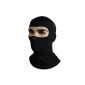 Brubeck Thermal Mask functional hood - Moto + Ski Balaklawa (hood functional ski Balaklawa, black motorcycle helmet hat / White) (Sports Apparel)