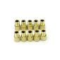 10X Gold bicycle valve adapter of bicycle valve to auto valve Valve Adapter (Misc.)