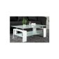 Exclusive Design coffee table VITA in High Gloss White