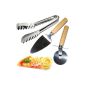 Pizza cutter + pasta tongs + pizza server PIZZA & PASTA - SET 3 pieces pizza wheel pasta pasta tongs tongs Spaghetti tongs (household goods)