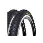 2 x 20 inch bicycle tires Kenda 20x1.75 47-406 including 2 x hose with auto valve (Misc.)