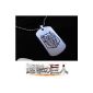 Cool Change Attack on Titan necklace with pendant of reconnaissance troops, dog tags (Toys)