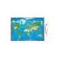 Illustrated map of the world for children and adults.  Desk Pad (Map)