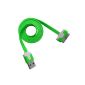 Cable for Apple iPhone 3, 4, 4S / iPod Touch / iPad 1, 2 & 3 - Design Plate - Transfer and Fast Charging - 1 meter - Green - by Primacase (Electronics)