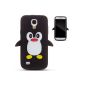 Zooky® Black Silicone Penguin Case / Case / Cover for Samsung Galaxy S4 MINI (I9190) (Wireless Phone Accessory)