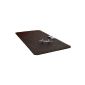Yoga mat exercise mat fitness mat 190 x 102 x 1.5 cm black (equipment)