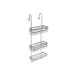 TecTake® stainless steel shower shelf Bathroom shelf Shower shelf shower basket 3 floors to hang
