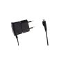 Original Samsung microUSB charger ETA0U10EBECSTD (compatible among others with Galaxy S2) in black (Wireless Phone Accessory)