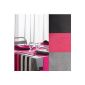 Lulu Castagnette Set of 3 towels United Rock Pink / Gray / Black - 40 x 40 cm (Kitchen)