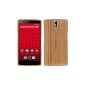 kwmobile® real bamboo Case for OnePlus One clear Brown (Wireless Phone Accessory)